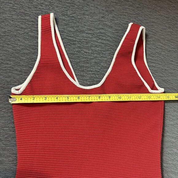 Lulus Red and White Bandage BodyCon Dress in‎ Women's Size Large - Picture 6 of 7